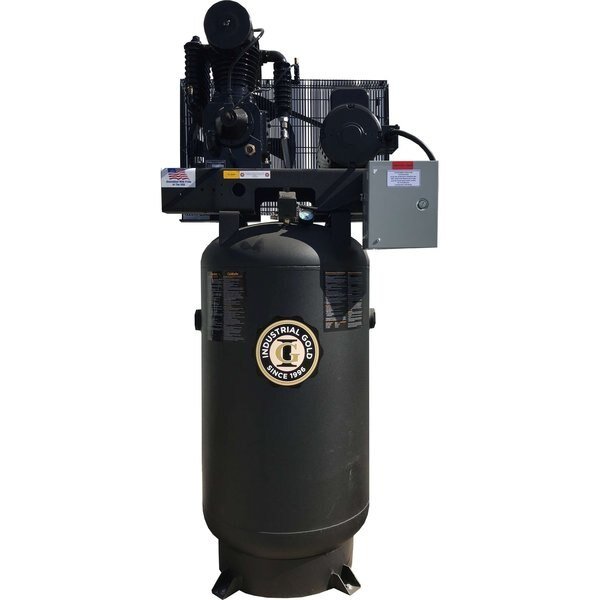 7.5Hp, 208-230V, 1 Phase, 60Hz, 80 Gallon, Vertical Tank, Ci7521E80V, Industrial Gold, Mfr#: CI7521E80V